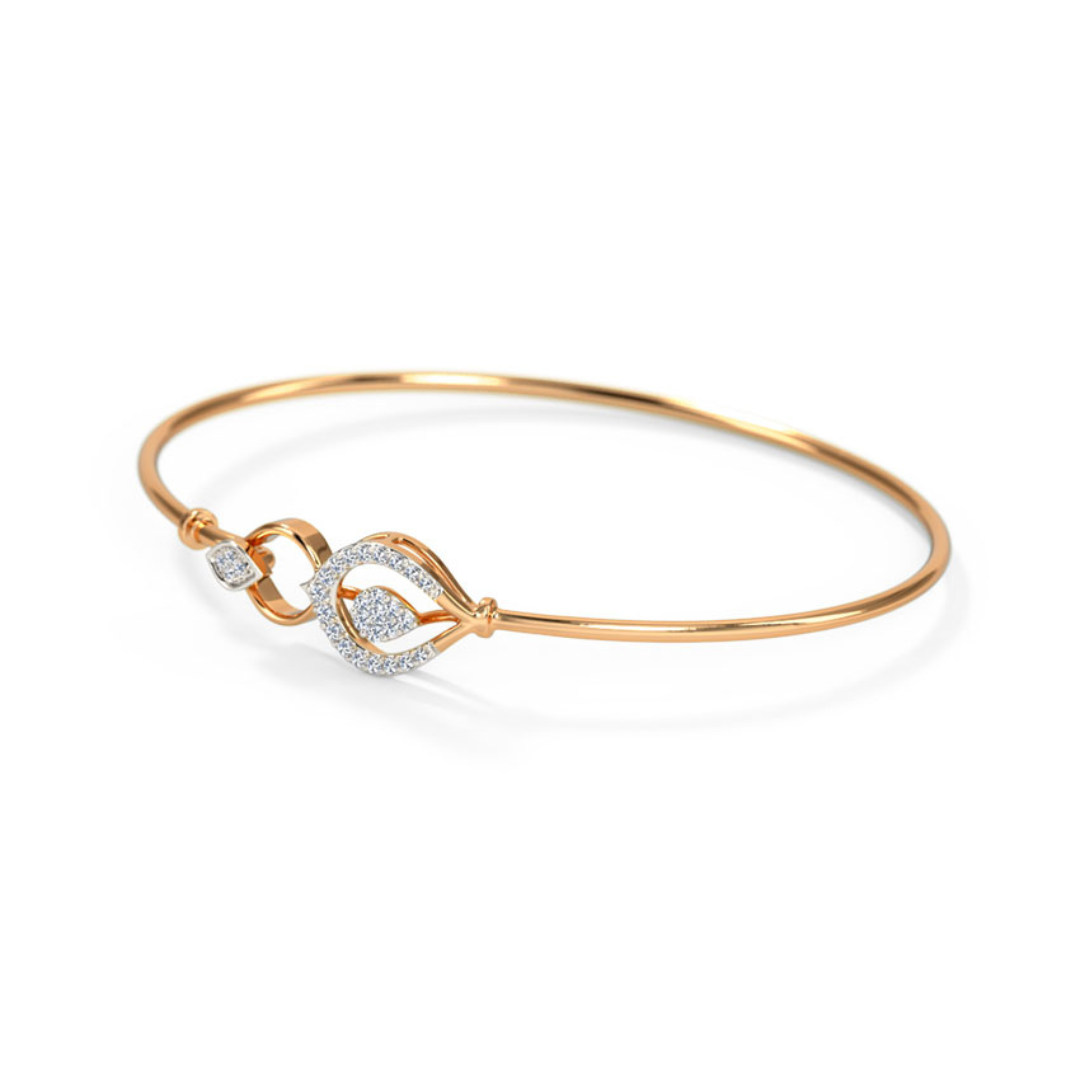 Aurora Embrace 14k Gold Bangle