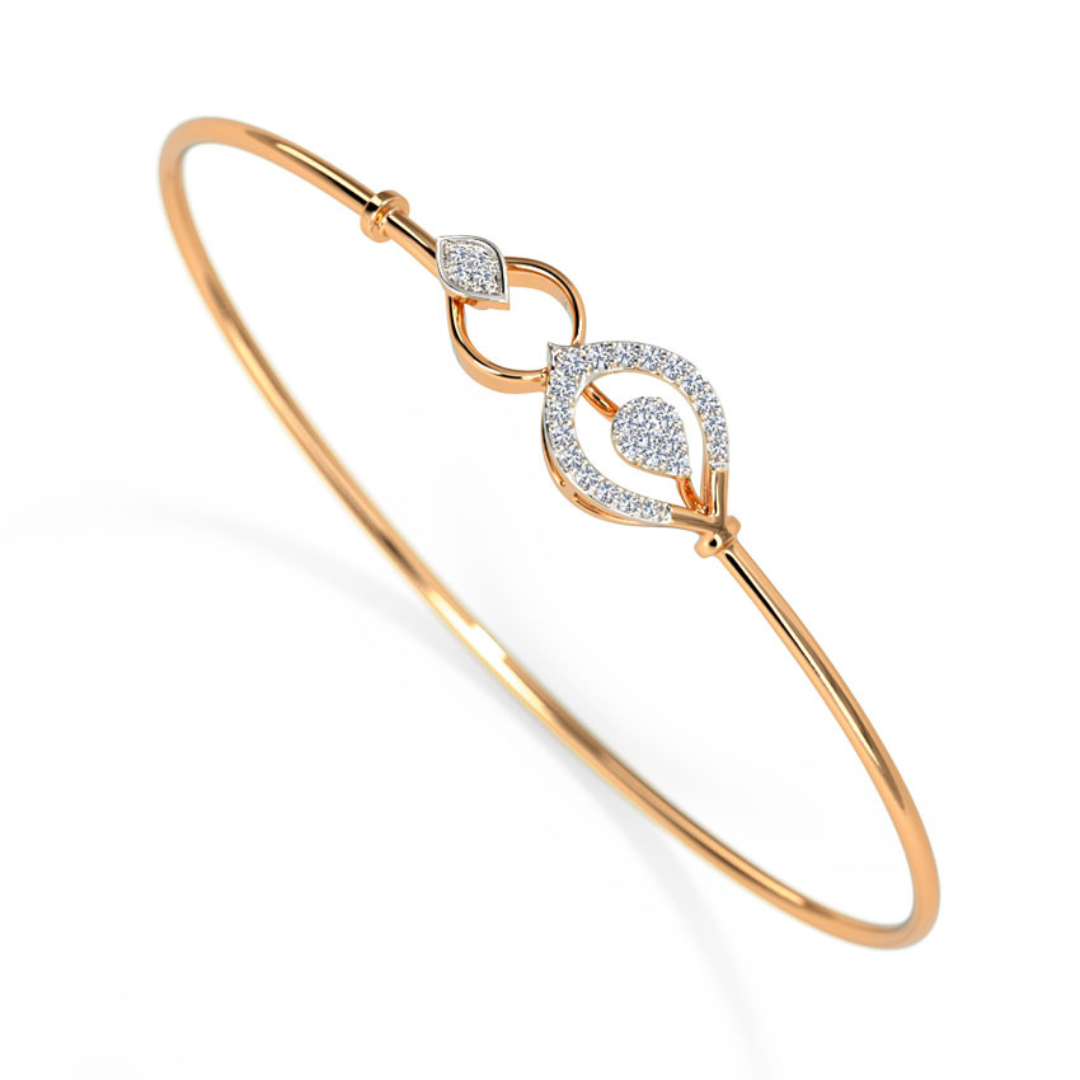 Aurora Embrace 14k Gold Bangle
