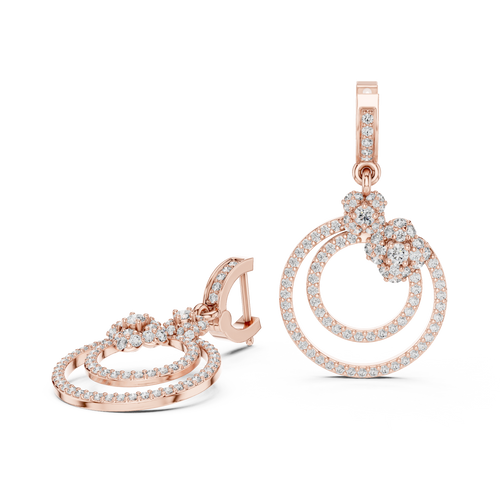 14K ROSE GOLD Lab-Grown Diamond Earrings – 1.00 CTW