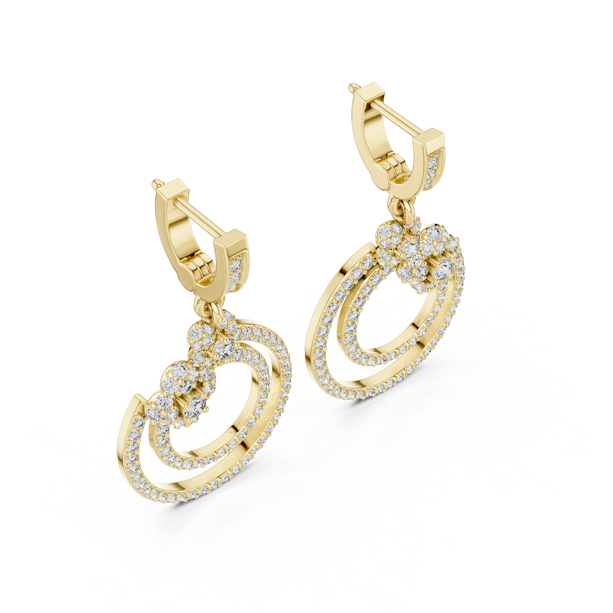 14K YELLOW GOLD Lab-Grown Diamond Earrings – 1.00 CT