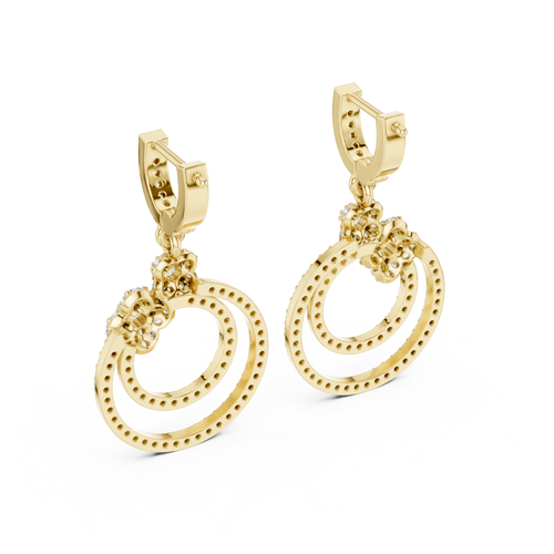 14K YELLOW GOLD Lab-Grown Diamond Earrings – 1.00 CT