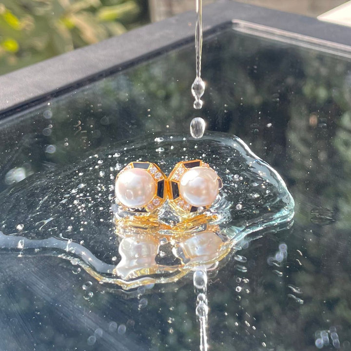 Moonlit Pearls Studs