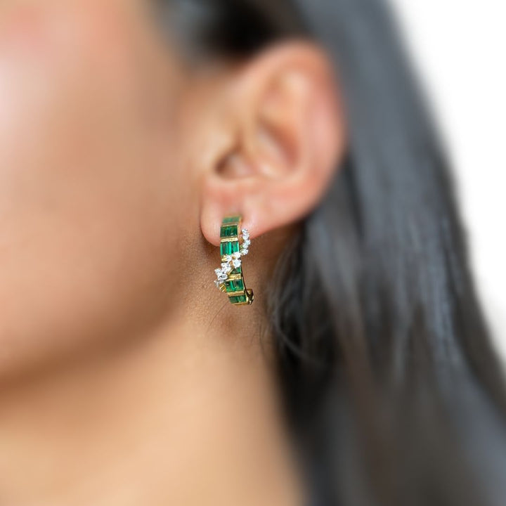 Vineyard Hoops – Modern Elegance in 22K Gold-Plated Silver