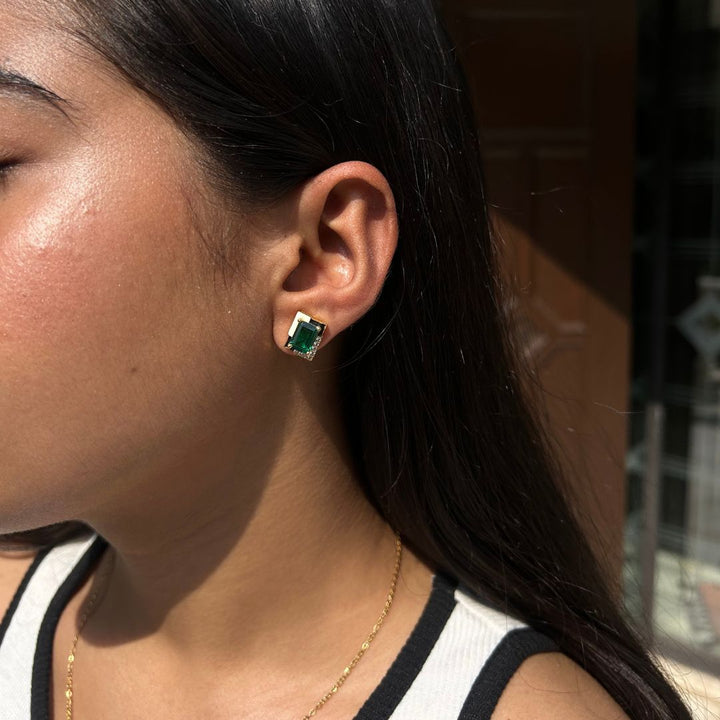 Jade Jungle Studs