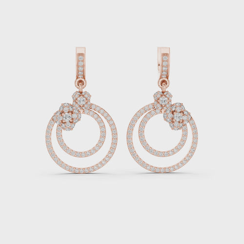 14K ROSE GOLD Lab-Grown Diamond Earrings – 1.00 CT