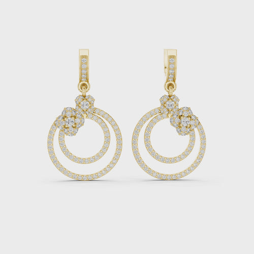 14K YELLOW GOLD Lab-Grown Diamond Earrings – 1.00 CT
