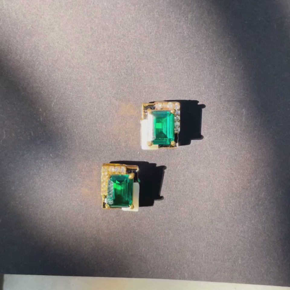 Jade Jungle Studs