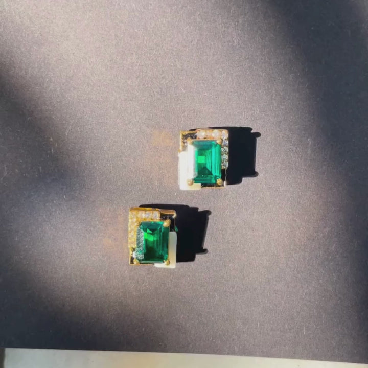 Jade Jungle Studs
